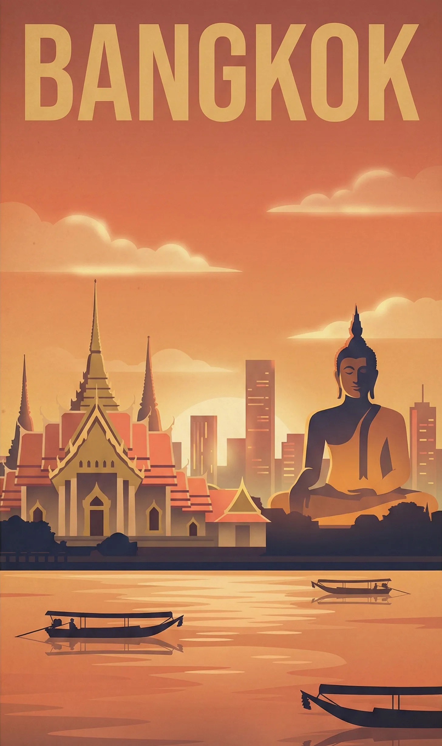 Affiches vintage Thailande