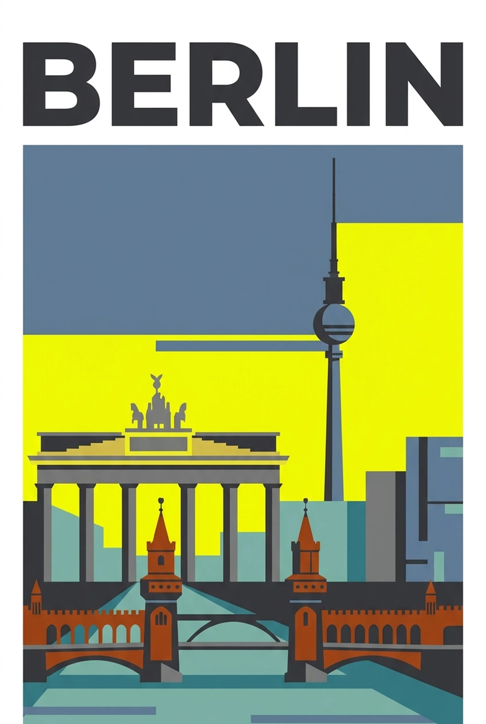 Affiche vintage Berlin – poster Berlin / Allemagne